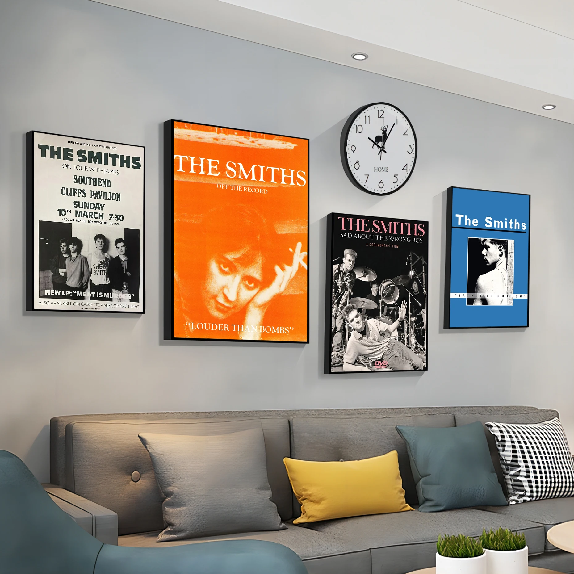 Rock Band The Smiths The Queen Is Deadting Anime Poster Sticky Waterproof Paper Sticker Coffee House Bar Stickers Pittura Murale