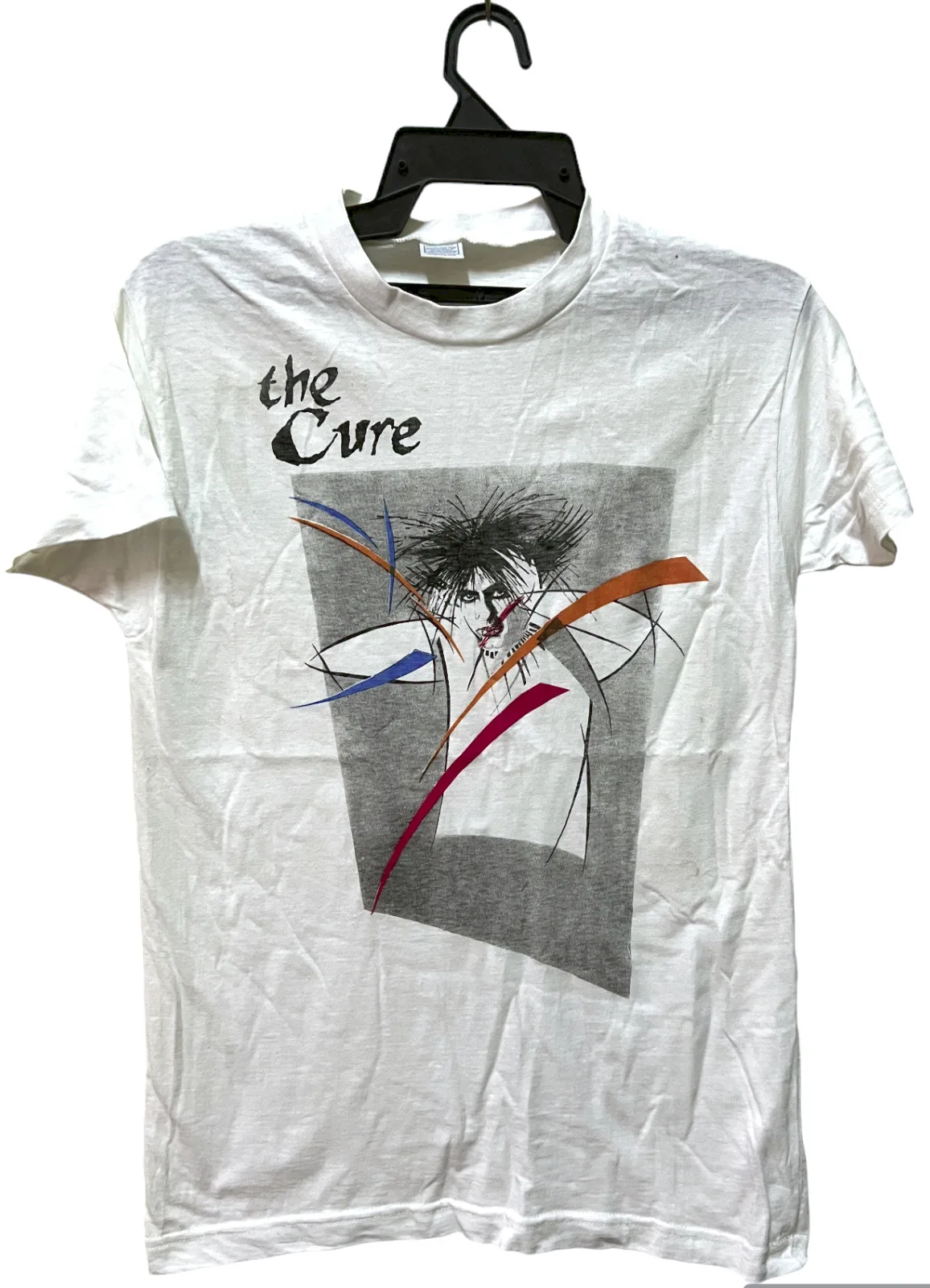 T-Shirt Da Concerto Vintage Anni '80 The Cure Gothic Rock Tour Robert Smith Bauhaus