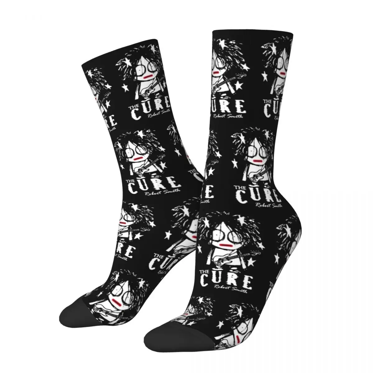 Unisex The Cure Band Robert Smith Socks Cute Casual Socks Harajuku Merch Middle Tubecrew Socks Regalo Incredibile