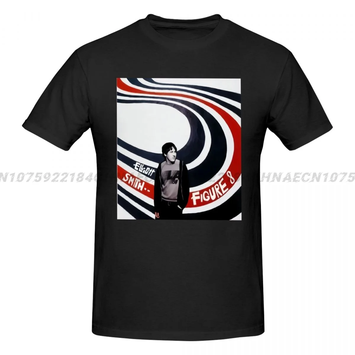 Cool T-Shirt Designs Best Seller Men Elliott Smith Figures Magliette Da Uomo Design Girocollo