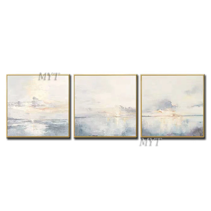 La Vista Del Sole Che Sorge Astratto Bella Pittura A Olio Di Arte Della Parete Complementi Arredo Casa Immagine Moderna Pittura A Olio Su Tela Di Cana