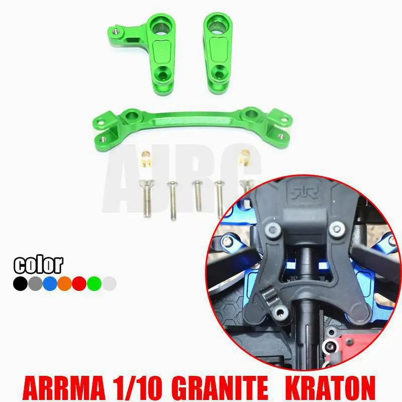 Arrma 1/10 Granito Mega Moster Truck Kraton Big Rock Crew Cab Gruppo Sterzo In Lega Di Alluminio Arrma-Ar340132