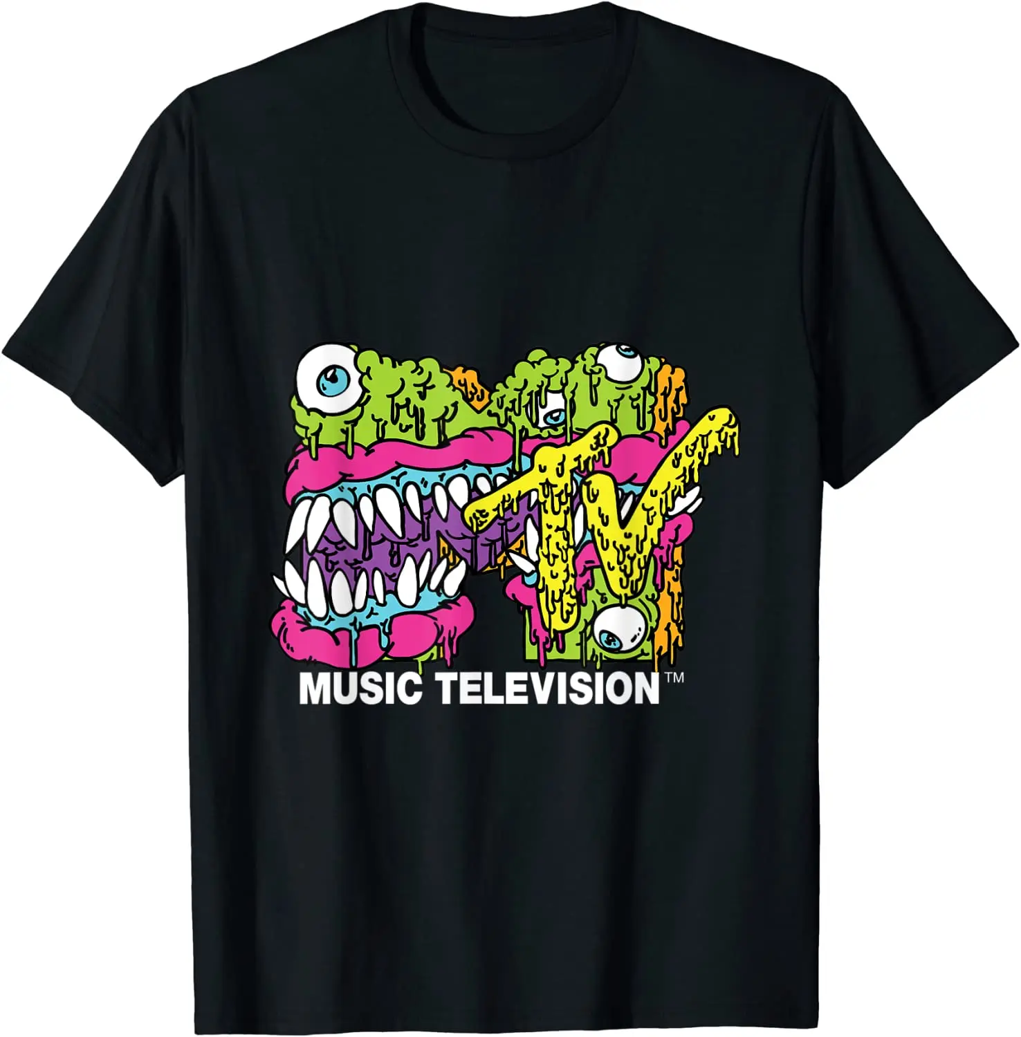 Mtv Classic Logo Moster Design T- Shirts T-Shirt
