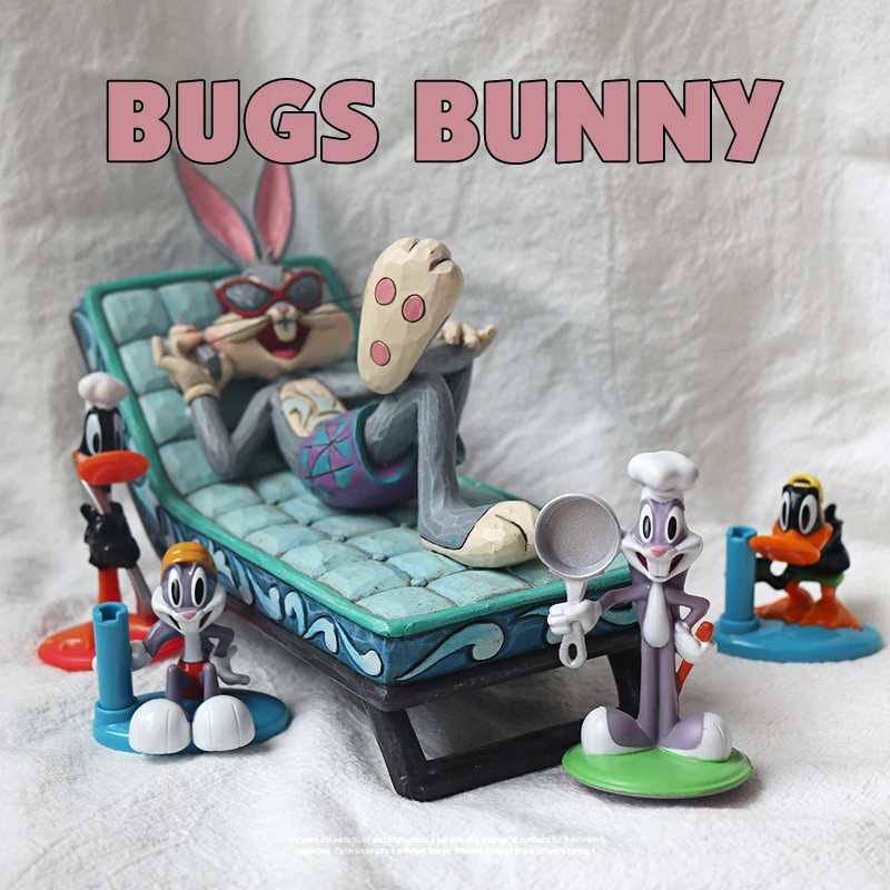 Kuromi Disney Bugs Bunny Daffy Duck Anime Figurine Model Ornaments Decorazione Del Desktop Regalo Per Bambini Giocattoli Da Collezione In Magazzino