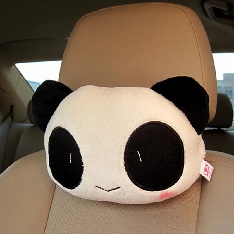 Lovely Creative Panda Auto Car Neck Rest Support Cuscino Poggiatesta Cuscino Mat Seat Head Protection Pad Accessori
