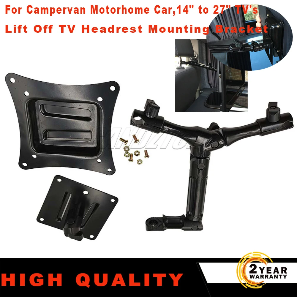 Staffa Di Montaggio Poggiatesta Tv Adatta Per Camper, Camper, Auto, Tv Da 14 "A 27"