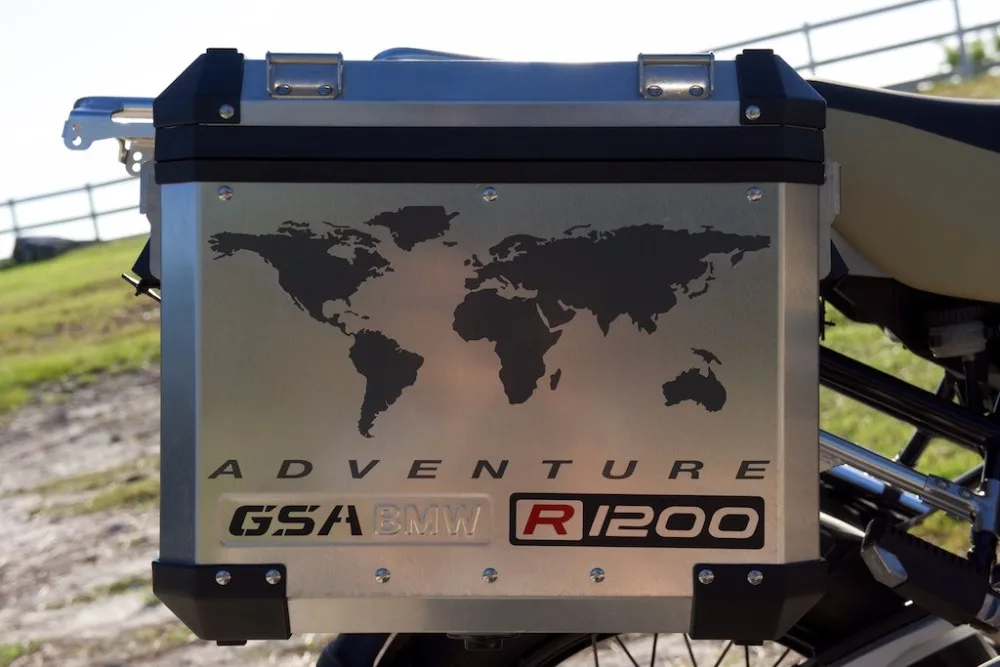 Kit Decalcomania Moto Gs "R1200 World Adventure Map" Per Valigie Touratech