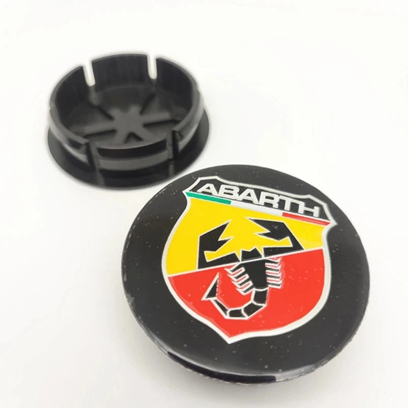 4 Pz 50Mm Abarth 500 Tappi Mozzo Centrale Ruota Cerchi Auto Copertura Antipolvere Emblema Distintivo Per Fiat Palio Perla Punto Stilo Bravo Siena