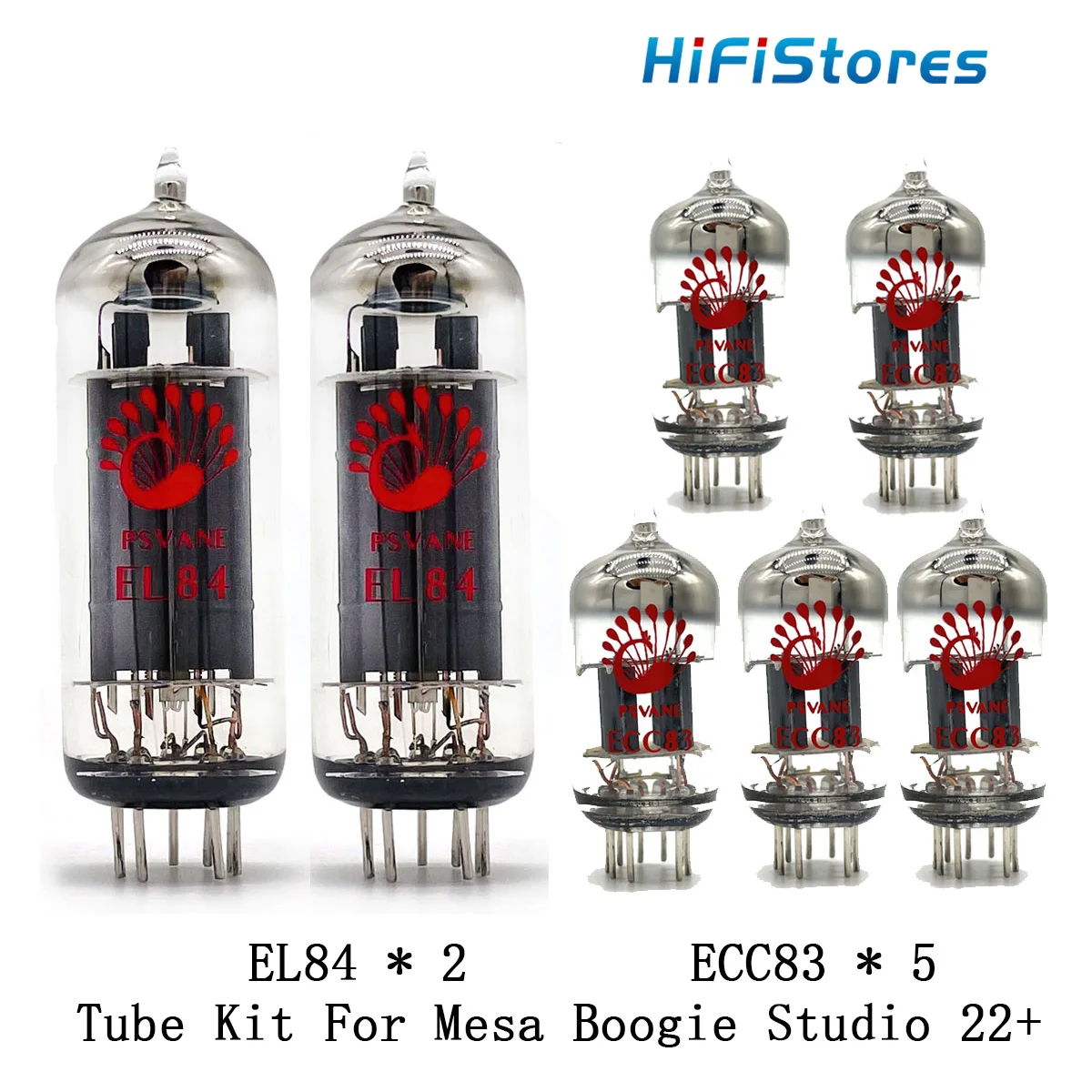 Valvola Di Ricambio Kit Tubo Per Chitarra Per Mesa Boogie Studio 22 + 5 Pz Ecc83 2 Pz El84 Audio Elettronico Tubo A Vuoto Chitarra Amp Cabine