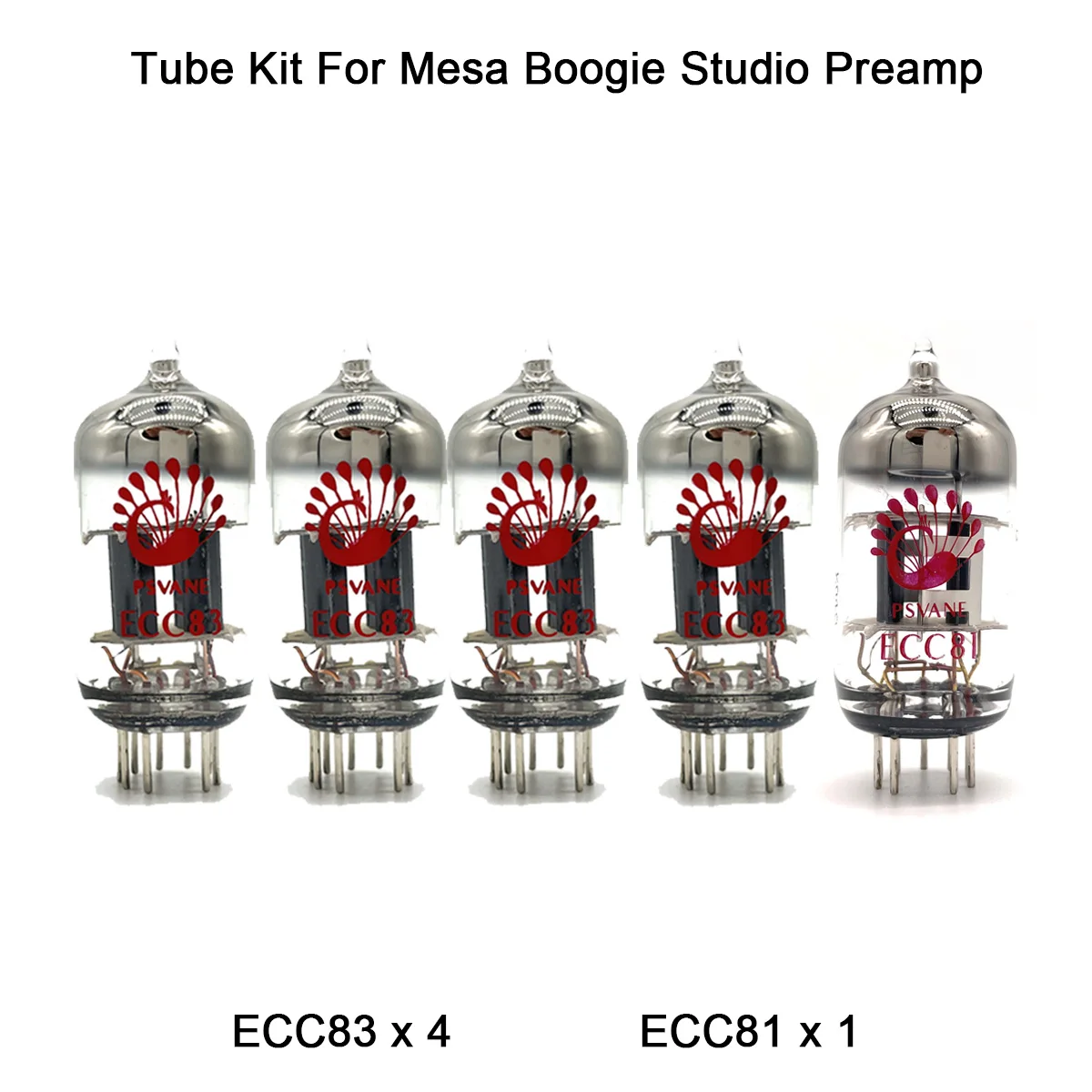 Kit Tubo Valvola Per Mesa Boogie Studio Preamp Psvane 4Pcs Ecc83 1Pc Ecc81 Amplificatore Tubo Di Potenza Tubo A Vuoto Amplificatore Per Chitarra Cabin