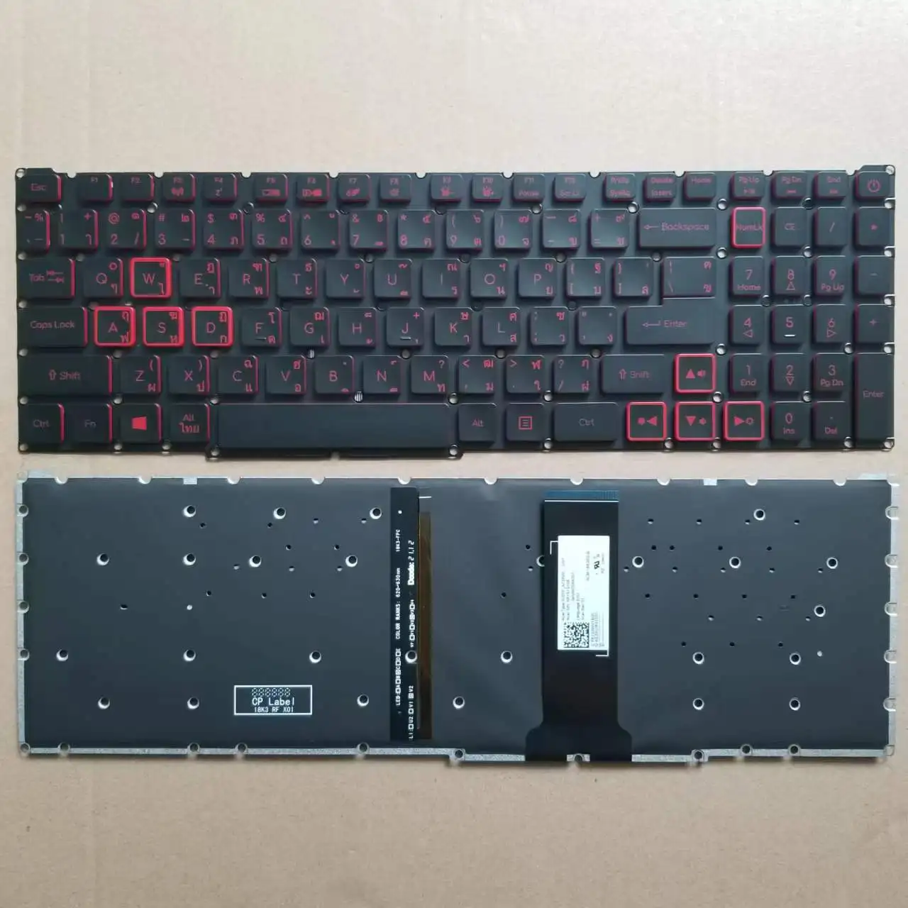 Nuovo Per Acer Predator Helios 300 Ph315-52 315-53 Tastiera Per Laptop Thai Ti Serie 317-53 Rossa Senza Cornice