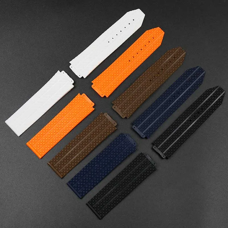 Cinturino In Silicone Maschile 25Mm X 19Mm Adatto Per Hublot Big Explosive Strap Ladies Accessori Per Cinturini In Gomma Sportivi Impermeabili