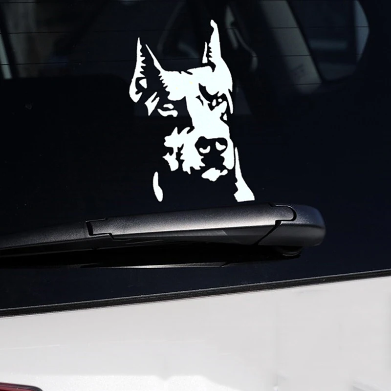 Adesivi Per Auto Cane Hound Doberman Pinscher Creativo Belle Decalcomanie Car Styling Impermeabile 23*14