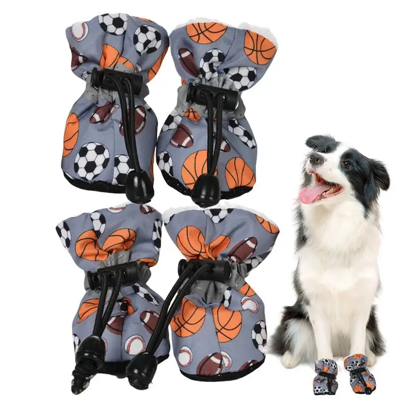 Stivali Invernali Per Cani 4 Pezzi Stivali Universali Per Cani Da Compagnia Per La Protezione Delle Zampe Protezioni Per Zampe Di Cane Per Corgi Dober