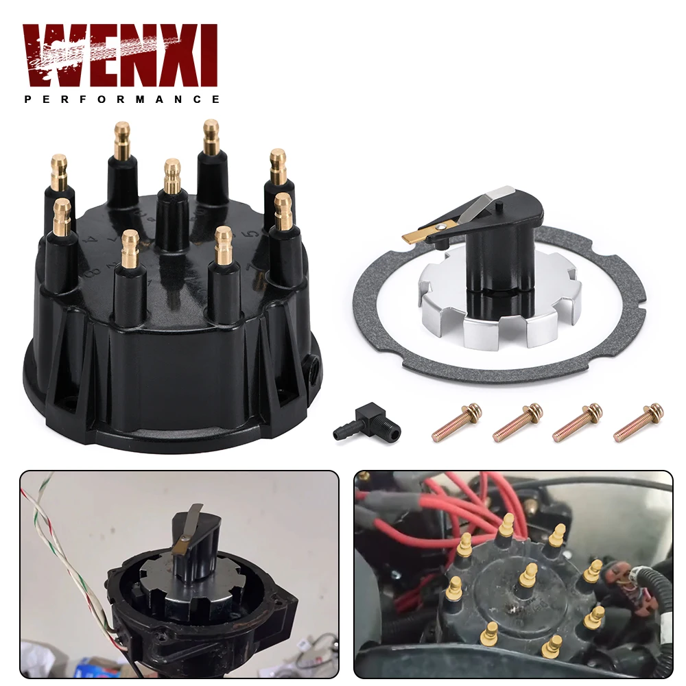 Kit Rotore Tappo Distributore Kit Tune-Up Per Motori Marinati V-8 Con Accensione Thunderbolt Iv & V Hei 805759Q3 805759T3 18-5273
