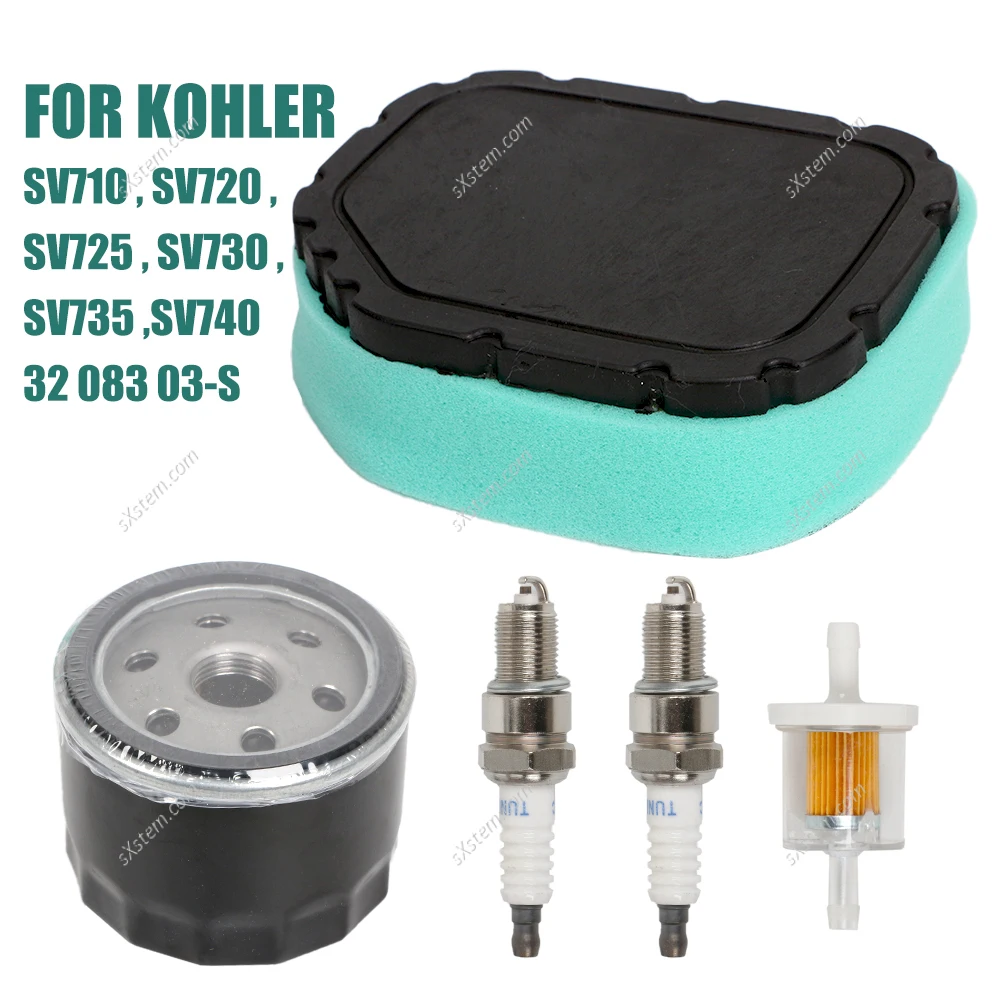 Kit Di Servizio Kohler Sv710,Sv720,Sv725,Sv730,Sv735,Sv740 32 083 03-S Filtro Olio Candela Kit Di Messa A Punto Motori