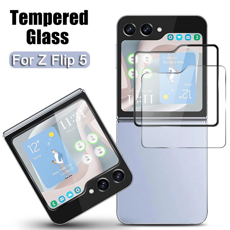 Vetro Temperato Per Samsung Galaxy Z Flip 5 5G Proteggi Schermo Esterno Pellicola Protettiva Antigraffio Per Galaxy Z Flip 5 Flip5