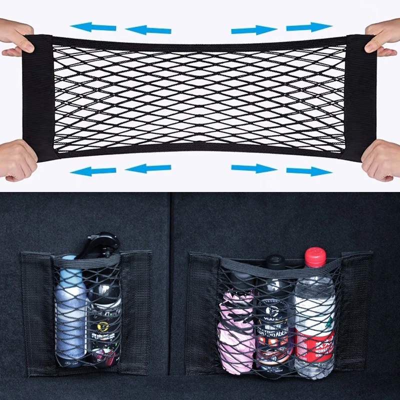 Multi Size Car Auto Net Bag Supporto Per Telefono Storage Pocket Organizer Mesh Trunk Net Holder Per Opel Astra J G H Zafira B Corsa D