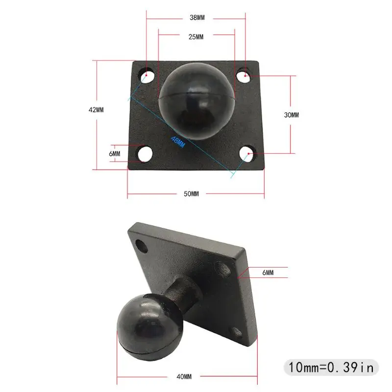 Base Di Montaggio In Alluminio Bergkante Con Balhoofd Voor Ram Mount Voor Garmin Zumo/Tomtom Spec We