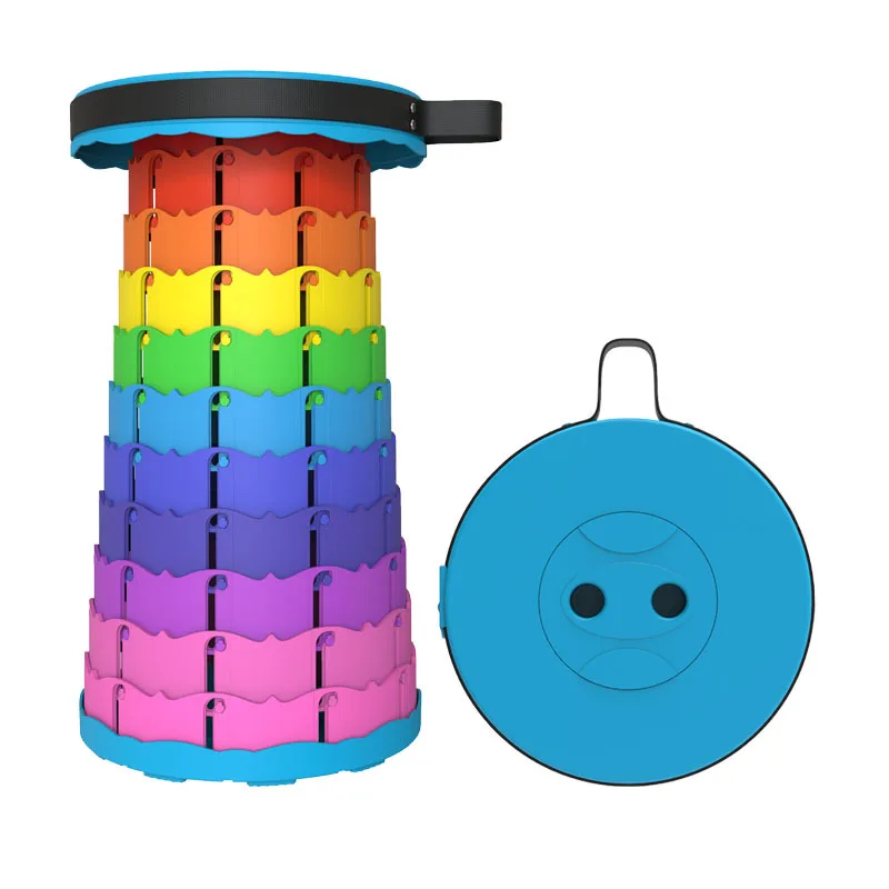 Sgabello Telescopico Arcobaleno Da Esterno Sgabello Pieghevole Portatile Sgabello Da Pesca Telescopico Sgabello Da Pesca Sgabello Da Disegno Telescopi