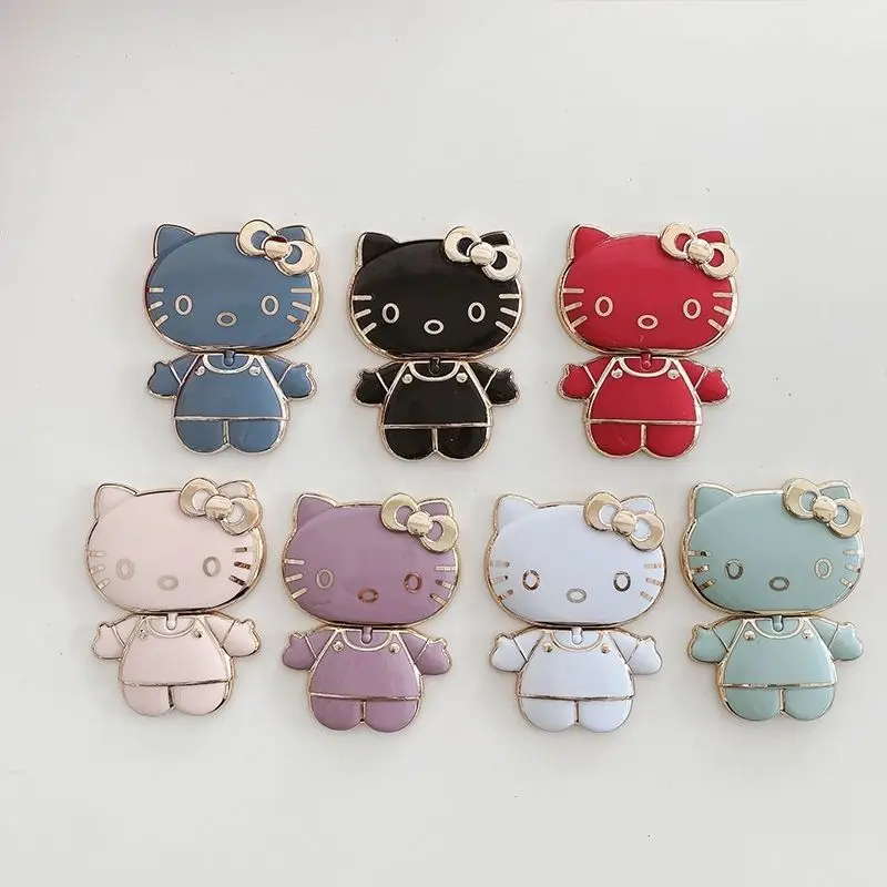 Cartoon Sanrioed Anime Hello Kittys Supporto Per Cellulare Ins Girl Heart Kawaii Lazy Folding Accessori Per Telefoni Cellulari Regalo Di Festa