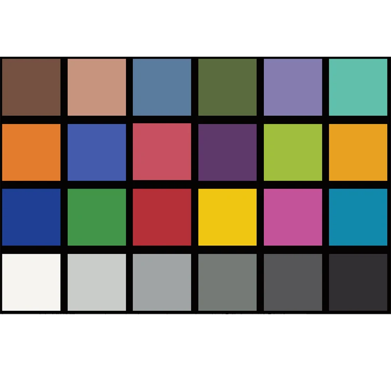 360*280Mm Trasmissivo 24 Colorchecker Frame Montaggio D280 Specifica Tabella Di Prova 4:3 Può Essere Personalizzato Controllo Colore