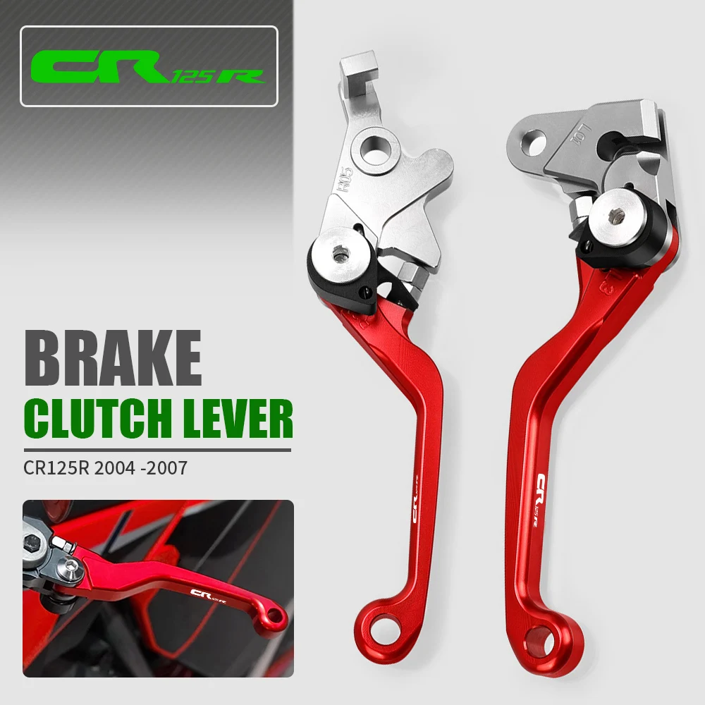 Motocross Dirt Bike Pit Bike Cnc Pivot Brake Leve Frizione Maniglia Pitbike Per Honda Cr125R Cr 125R 2004 2005 2006 2007