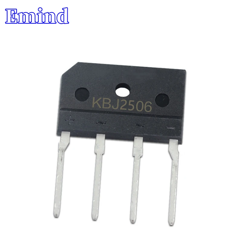 20/50/100/200/500Pcs Kbj2506 Raddrizzatore A Ponte Kbj25J Bridge Stack 25A/600V Kbj Footprint Flat Bridge Cutable Foot
