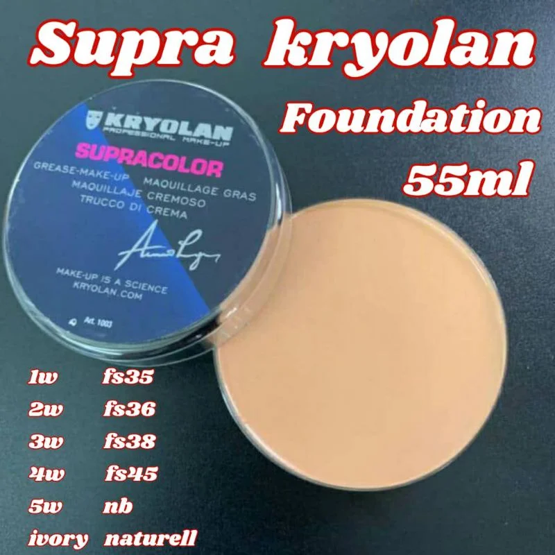 Argy Ready Stock】Supra Kryolan Foundation 55Ml Concealer Cream