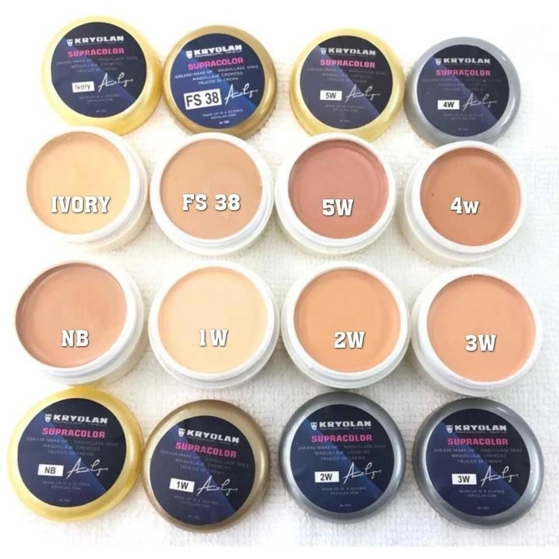 Fondotinta Supra Kryolan Correttore Ad Alto Pigmento Crema Trucco Correttore Leggero A Lunga Durata A Copertura Totale Per Il Viso
