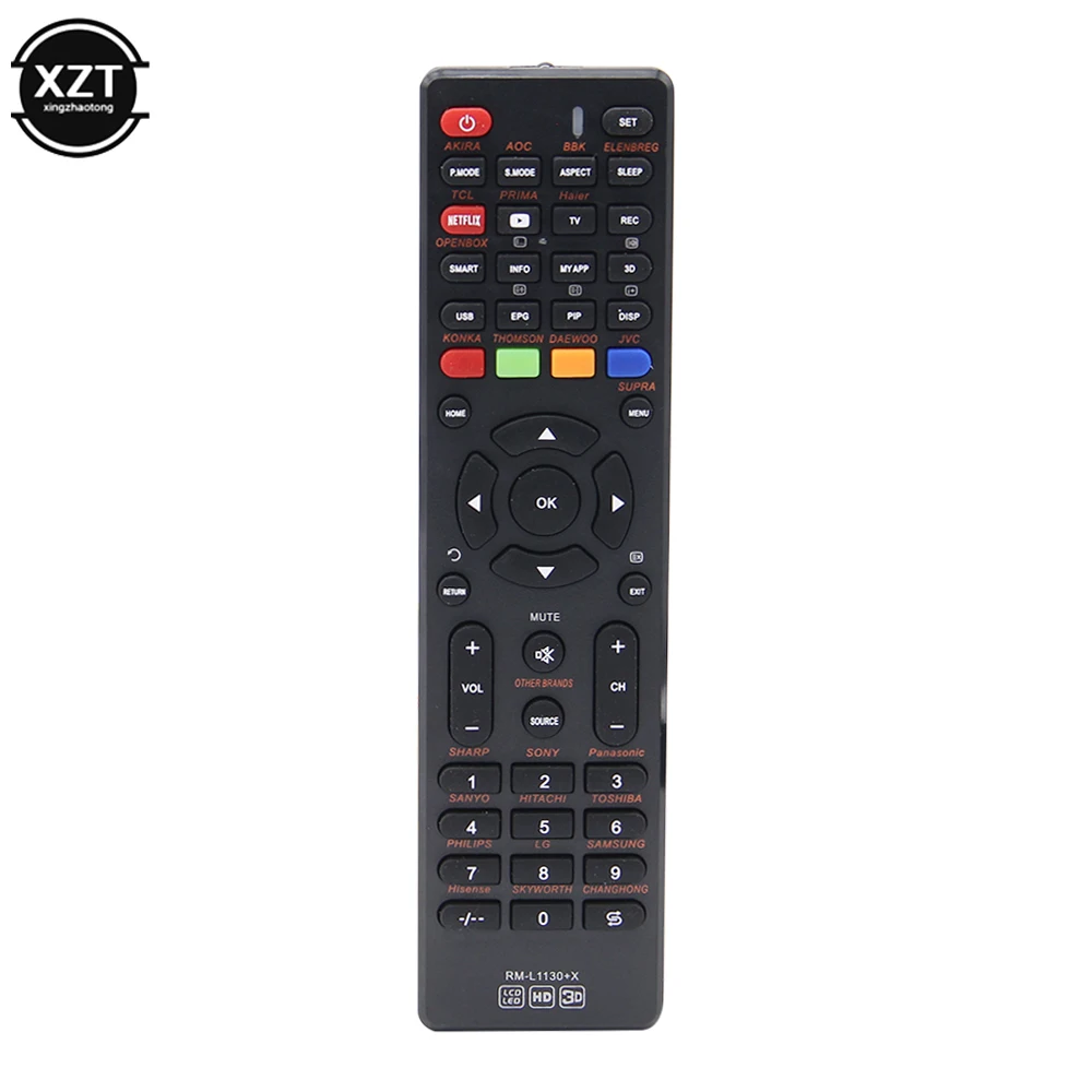 Telecomando Tv Universale Rm-L1130 + X Per Daewoo Akira Aoc Bbk Elenbreg Prima Openbox Thomson Jvc Supra Smart Tv Lcd Controller