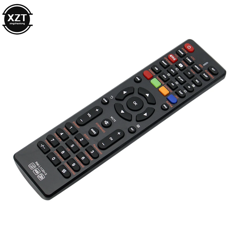 Rm-L1130 + X Telecomando Universale Tv Lcd Per Daewoo Akira Aoc Bbk Elenbreg Prima Openbox Thomson Jvc Supra Smart Tv Controller
