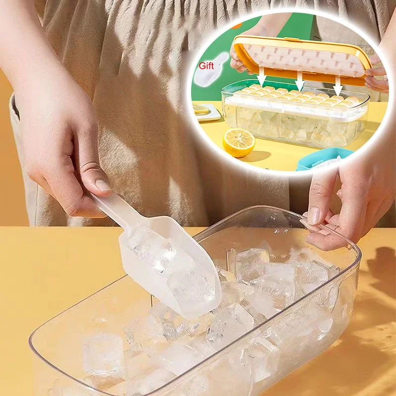 48/24 Celle Ice Cube Mold Tray Set Food Grade Press Ice Tray Box Lecca-Lecca Fare Regali Accessori Da Cucina Con Coperchi Rimovibili