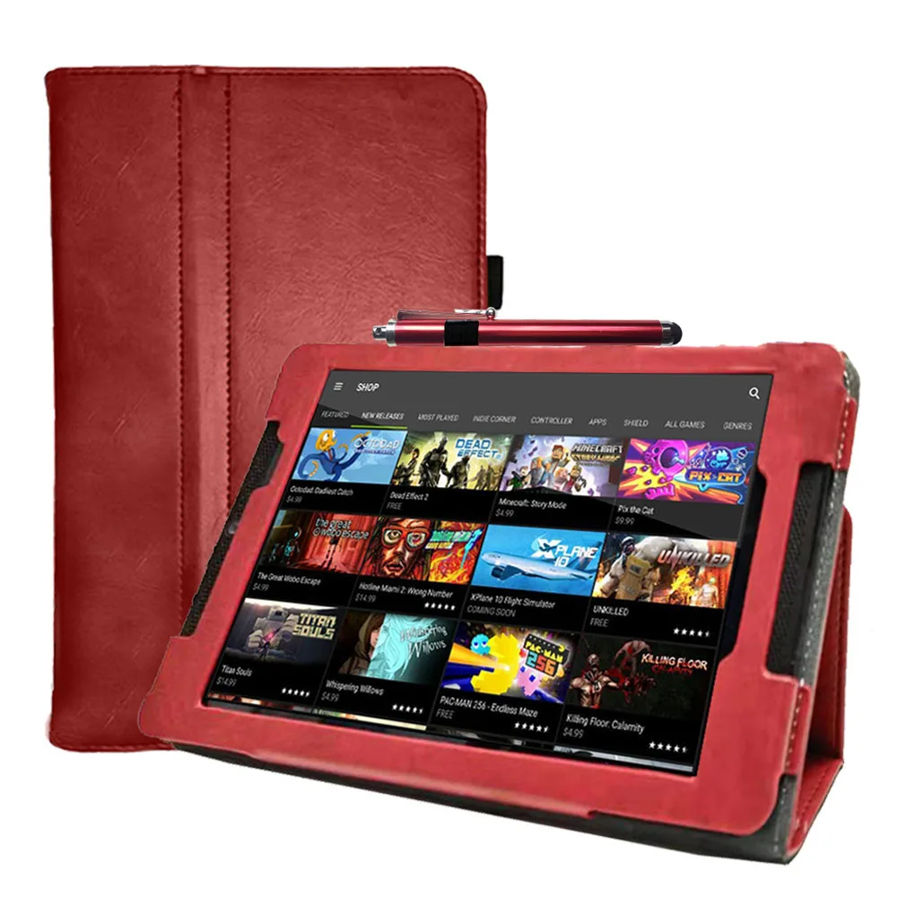 Custodia Flip Per Supporto Nuovo Arrivo Per Tablet Nvidia Shield K1 8 "E Nvidia Shield Tablet 2 Custodia Protettiva In Pelle Da 8.0 Pollici