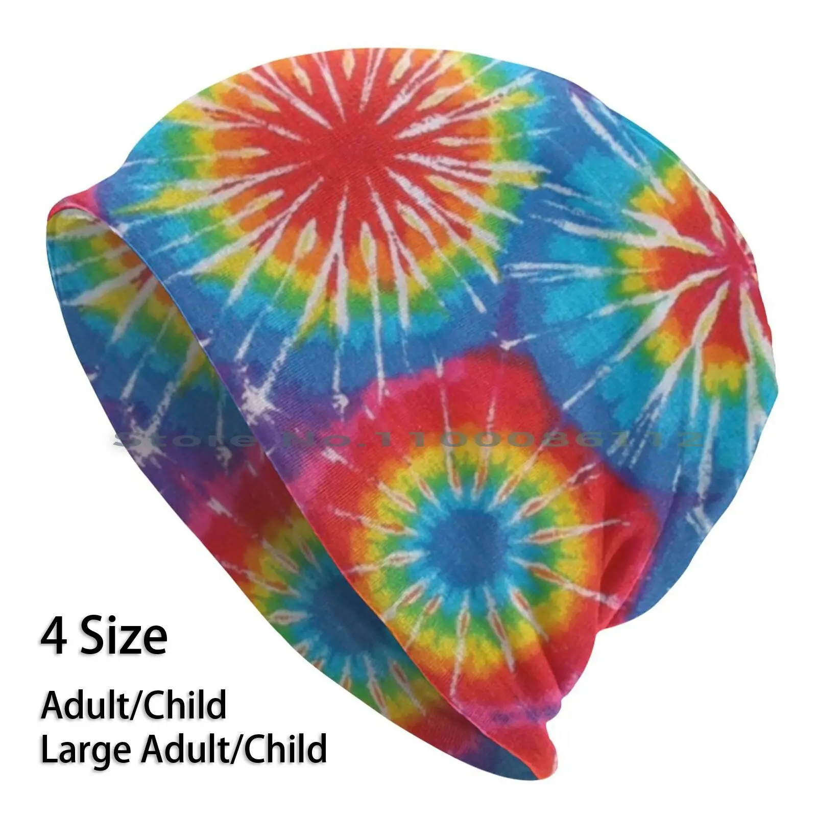 Tie Dye Mask-6 Berretti Cappello Lavorato A Maglia Viso 19 Quarantena Novità Decorativa Tiedye Hippie Hippy Grateful Dead Phish Erbacce Blunt