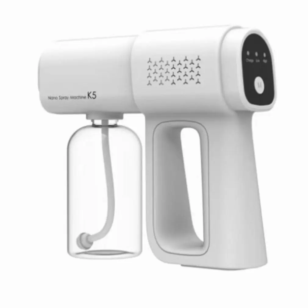 Nebulizzatore Di Atomizzazione Ricaricabile Usb Nebulizzatore Di Disinfezione Atomizzatore Portatile Portatile A Luce Blu Nano Nebulizzatore A Vapore