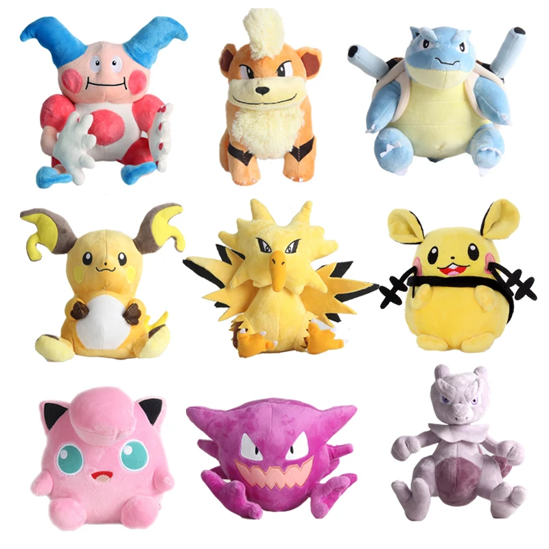 Growlithe Mr.Mime Zapdos Jigglypuff Growlithe Peluche Artiglio Macchina Bambola Anime Periferiche Bambola Bambini Giorno Presente
