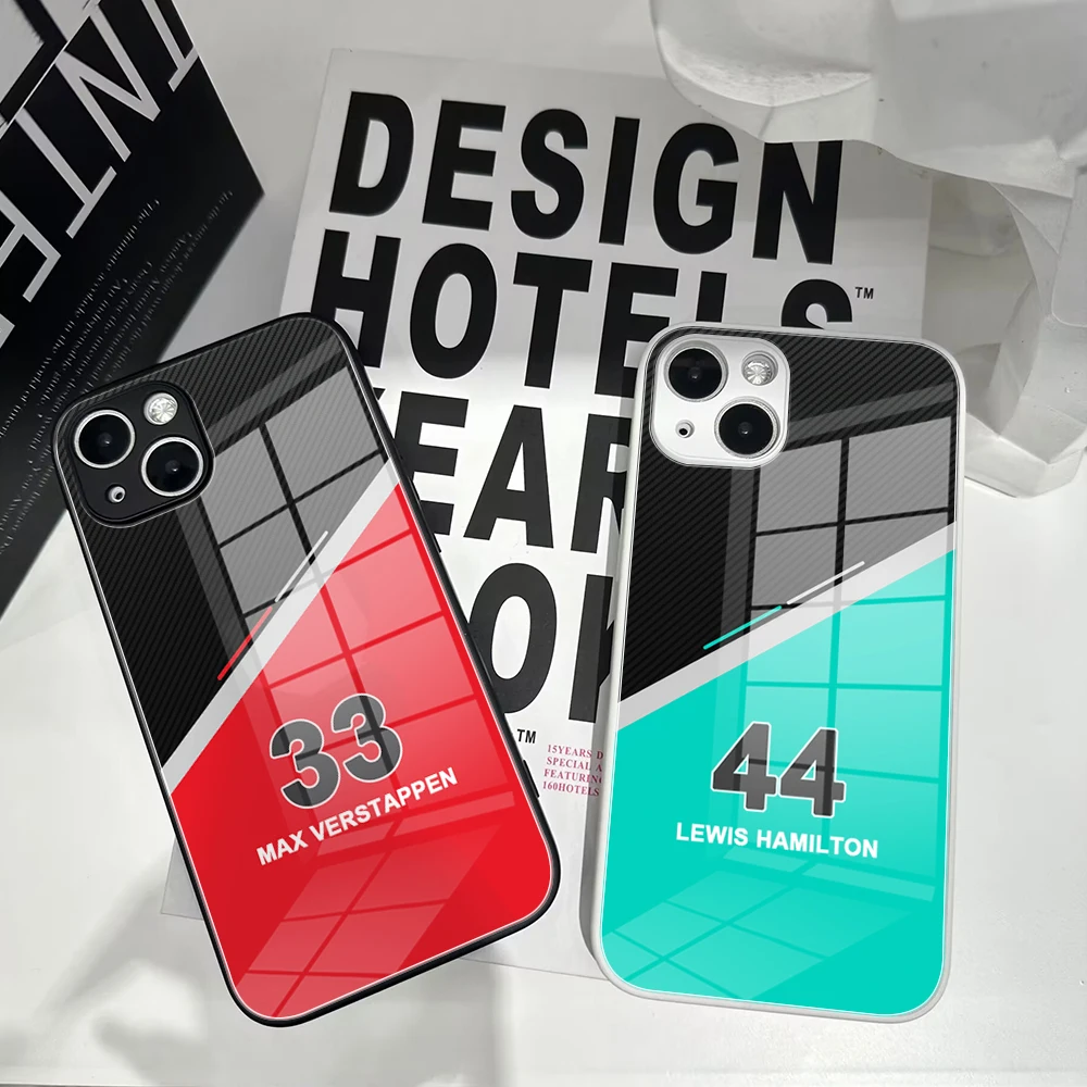 Per Iphone 13 Pro Luxury F1 Formula 1 Numero Vetro Temperato Per Iphone 14 11 12 Xr Xs Por Max 7/8 X Plus Se 2020 14 Pro Cover