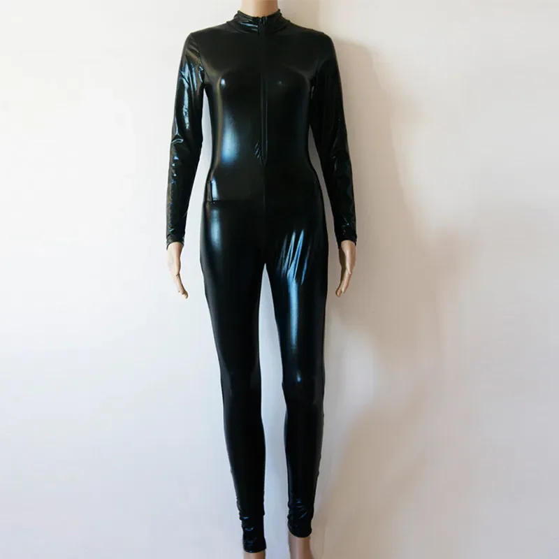 Sexy Tuta Catsuit In Ecopelle Tuta Corta Tuta Donna Pagliaccetti Tuta In Rete Catwomen Costume Donna Clubwear