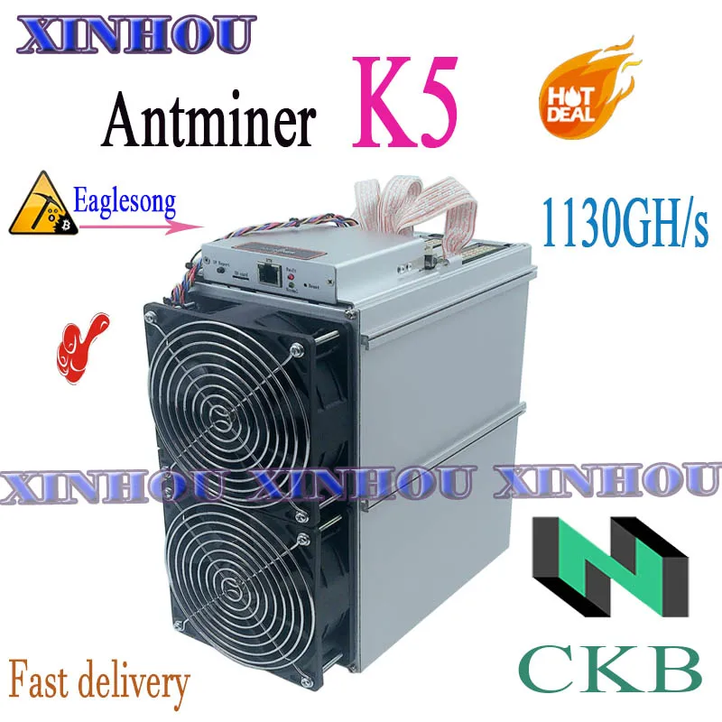 Usato Bitmain Miner Antminer K5 Eaglesong 1130G Asic Mining Ckb Meglio Di S19 S17 S9 T17E B7 Innosilicon T2T T3 M20S M21S M30S