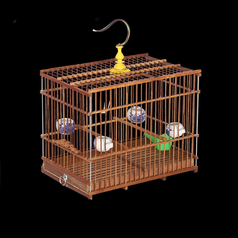 Bamboo Garden Bird Cage Decoration Loungefly Canary Nest Bird Cage Accessori Per Parrocchetti Gabbia Per Papagalli Furniture Yn50Bc