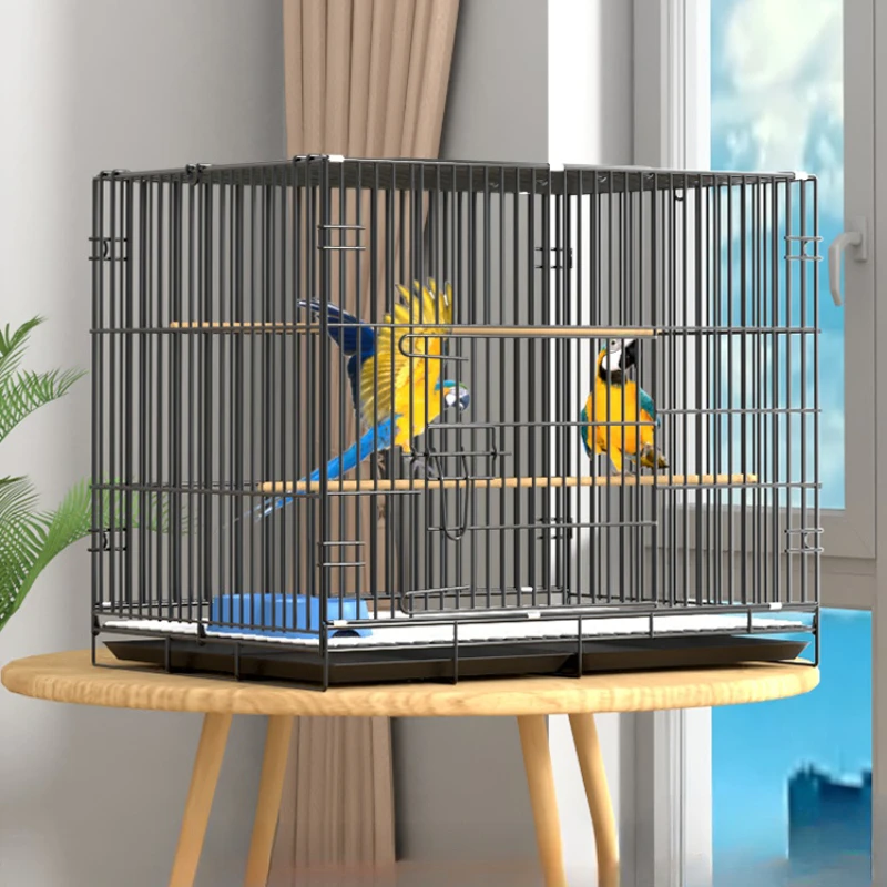 Parrot House Loungefly Bird Cage Habitat Decor Parrot Stand Bird Cage Feeder Outdoor Gabbia Per Papagalli Furnitures Yn50Bc