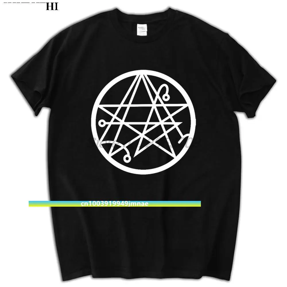 Cthulhu Necronomicon H P Lovecraft Deep Old Ones Sigil Geek T-Shirt Da Uomo Tee Boutique Marca Euro Taglia Top
