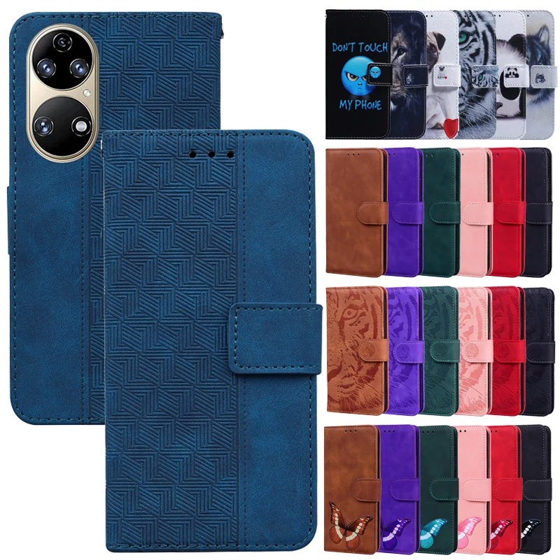 Custodia In Pelle P50 Per Huawei P50 Pro Custodia A Portafoglio Magnetica Flip Per Huawei P50 P 50 P50Pro Jad-Al50 Abr-Al00 Custodie Per Telefoni Lx9