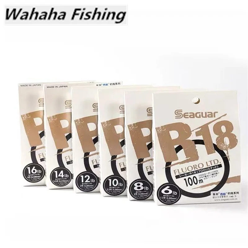 Giappone Originale Seaguar R18 Fluoro Ltd 80-100M Acqua Dolce Ocean Rock Fishing Lure Fishing Leading Line