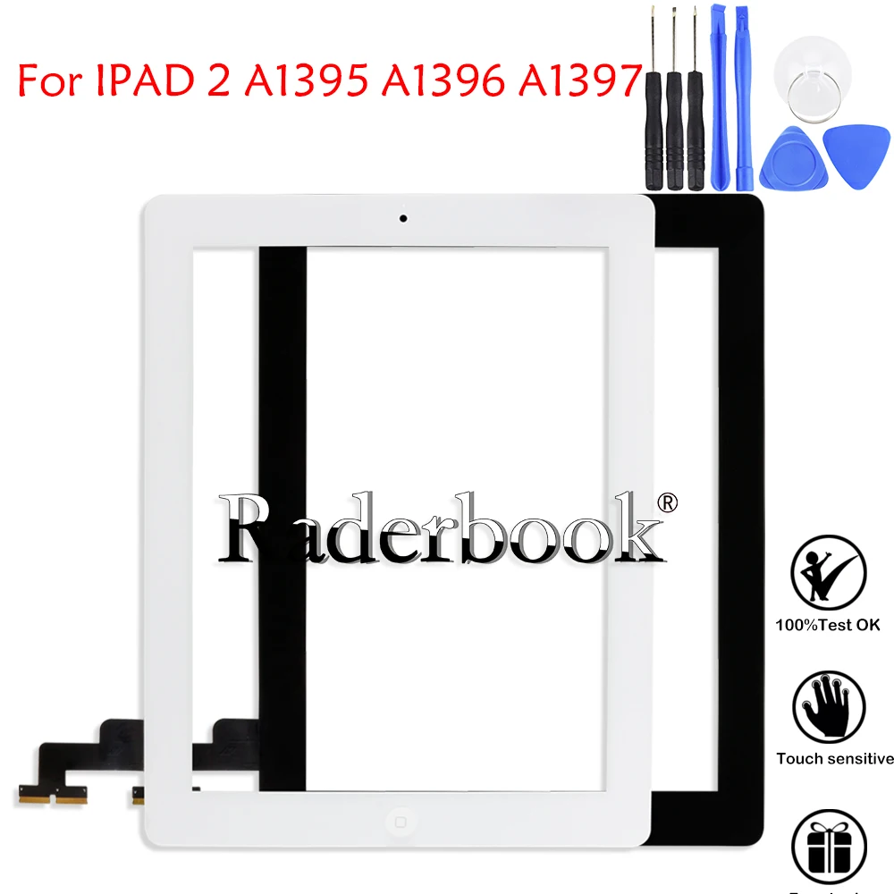 9.7 ''Pollici Per Ipad 2 A1395 A1396 A1397 Touch Screen Panel Digitizer Sostituzione Spedizione Gratuita