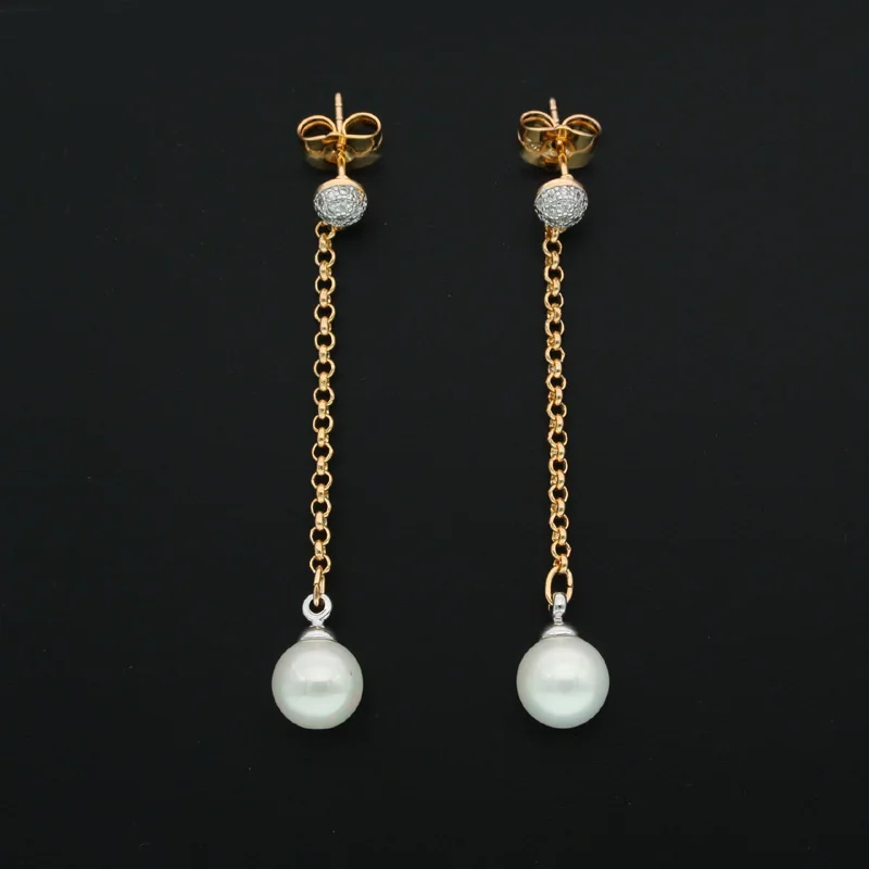 Orecchini Di Perle Molto Lunghi Per Donna Orecchini A Catena In Oro Gioielli Vintage Perlen Ohrringe Pendientes De Perlas Orecchini Perle E0311