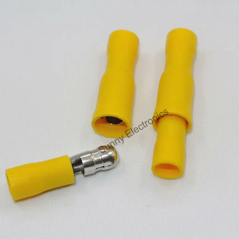 (100) 12-10 Calibro Male & Female Pallottola Wire Connectors Picche Terminali Spedizione Gratuita