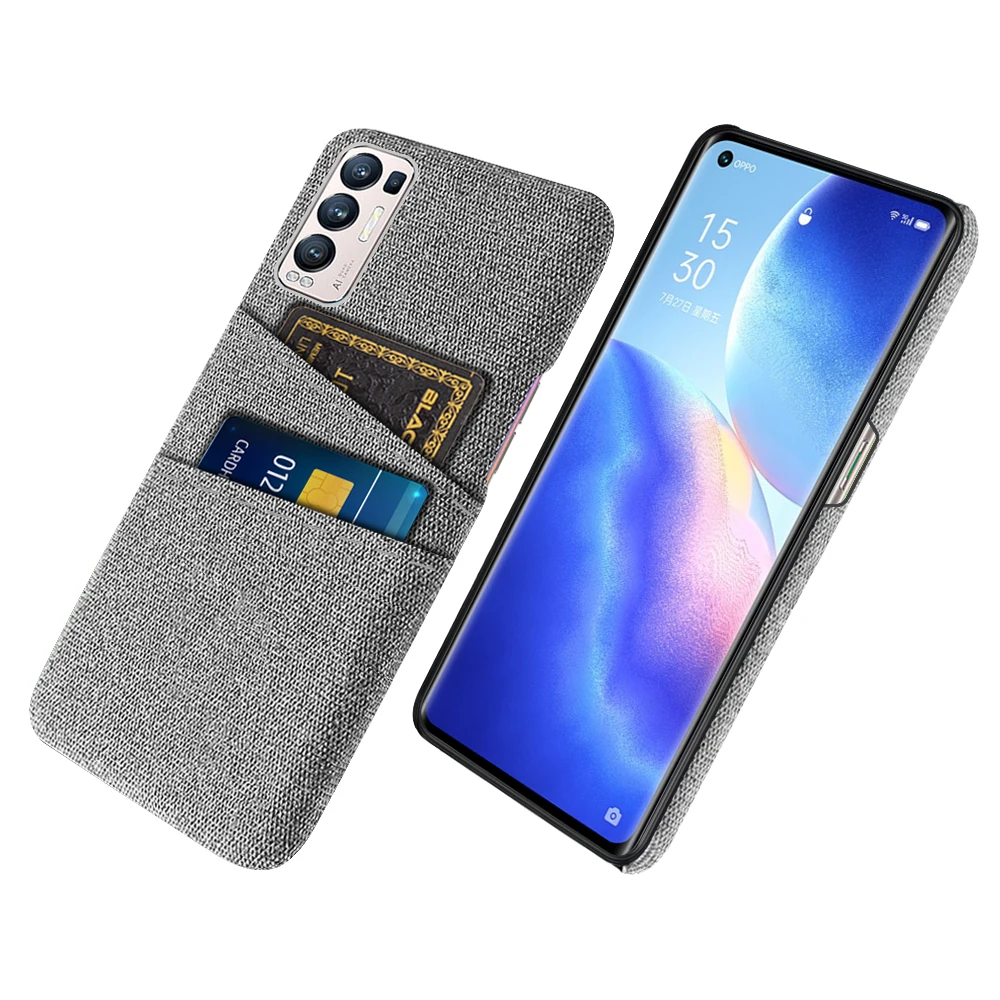 Trova X3 Neo Per Oppo Find X3 Neo Case Dual Card Tessuto Panno Di Lusso Cover Per Oppo Find X3 Neo 5G 6.55 ''Capa Fin X3 X 3 X3Neo