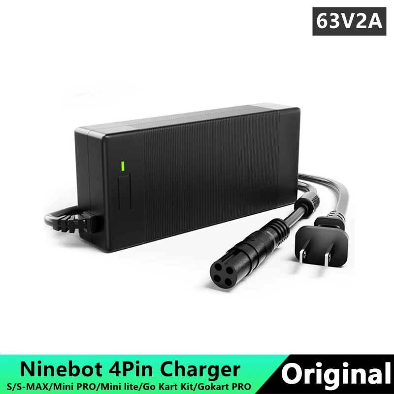 Caricatore A 4 Pin 63V 2A Per Ninebot Di Segway S/S-Max/Mini Pro/Mini Lite/Go Kart Kit/Gokart Pro Eu/Us Plug Battery Power Us Stock